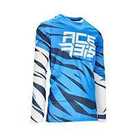 Maglia Acerbis Mx J-windy Four Vented Blu Bianco