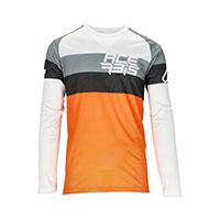 Maglia Acerbis Mx J-windy Three Vented Arancio Bianco