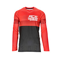 Maglia Acerbis Mx J-windy Three Vented Nero Rosso