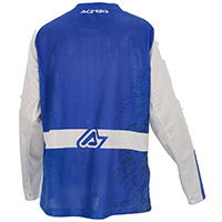 Camiseta Acerbis MX J-Windy Two con ventilación azul blanco