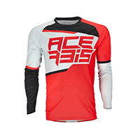 Acerbis Mx J-windy Two Vented Jersey Grey Red