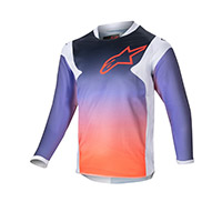 Maglia Alpinestars Kids Racer Hoen viola