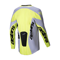 Maglia Alpinestars Racer Veil 2025 Grigio Giallo - img 2