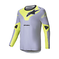 Maglia Alpinestars Racer Veil 2025 Grigio Giallo
