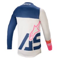 Alpinestars Racer Compass 2021 Jersey Weiß blau - 2