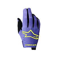 Alpinestars Radar 2024 Gloves Purple Yellow