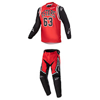 Alpinestars Youth Racer Acumen Combo Red Black Kinder