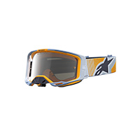 Maschera Alpinestars Vision 8 Maven blu arancio