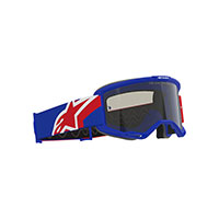 Maschera Alpinestars Vision Sand Blu Rosso Bianco - img 2
