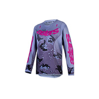 Camiseta Alpinestars Youth Fluid Lone camuflaje viola