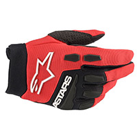 Alpinestars Youth Full Bore Gloves Red