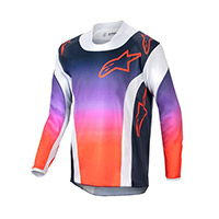 Maglia Alpinestars Youth Racer Hoen 2024 viola