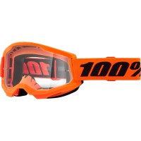 100% Strata 2 Neon Goggle Orange
