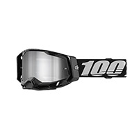 100% Racecraft 2 nero specchiato argento