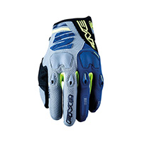 Five E2 Gloves Yellow Fluo Blue