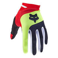 Guantes Fox 180 Ballast negro rojo