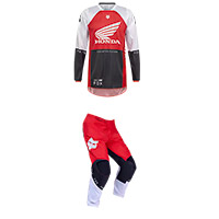 Fox 180 Honda Combo rouge fluo