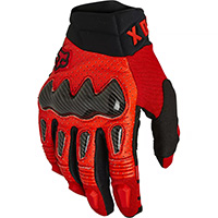 Guantes Fox Bomber V.22 rojo fluo