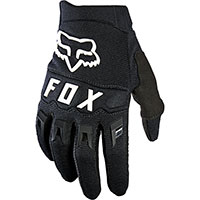 Fox Dirtpaw Youth Gloves Black White