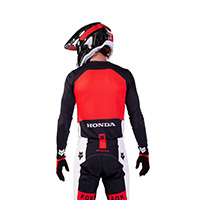 Camiseta Fox Flexair Honda negro blanco - 2