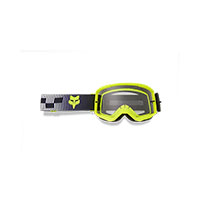 Maschera Fox Main Collect Grigio Giallo