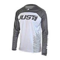 Camiseta Just-1 J Force Terra blanco gris