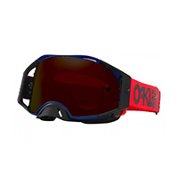 Oakley Airbrake Mx Flag Special Blu Grigio