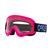 Maschera Oakley O Frame MX Moto rosa splatter