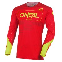 Maglia O Neal Mayhem Paint rosso giallo