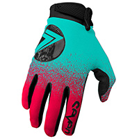 Seven Mx Annex 7 Dot Gloves Fluo Red Blue