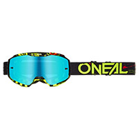 O Neal B-10 Attack V.24 Goggle Black Silver