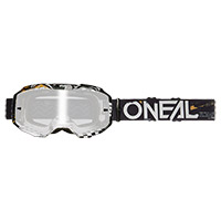 O Neal B-10 Attack V.24 Goggle Black Silver