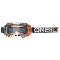 O Neal B-10 Duplex V.24 Goggle White Orange