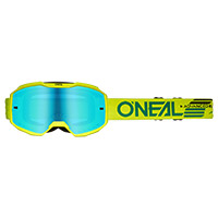 Masque O Neal B-10 Solid V.24 Mirror Jaune Bleu