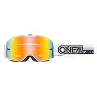 Masque O Neal B-20 Proxy blanc lentille rouge