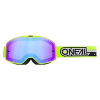 Masque O Neal B-20 Proxy blanc lentille rouge