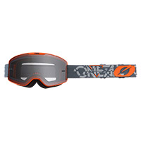 O Neal B-20 Strain V.22 Goggle Black White Grey