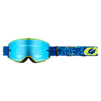 Gafas O Neal B-20 Strain V.22 azul amarillo