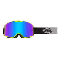 O Neal B-20 Plain Goggle Yellow Black Lens Blue