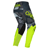 Pantaloni O Neal Element Camo V.22 Grigio Giallo