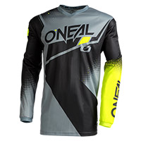 Maglia O Neal Element Racewear V.22 Grigio Giallo