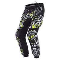 O Neal Element Youth Attack Pants Black Yellow Kinder