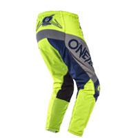 Pantaloni Cross O'neal Element Factor Grigio Blu Giallo - img 2