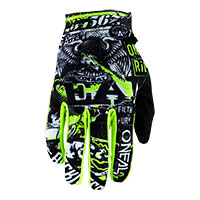 O Neal Matrix Attack Gloves Black Neon Yellow