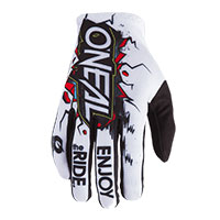 Guantes Niño O Neal Matrix Villain blanco