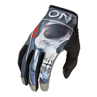 Guantes O Neal Mayhem Bones V.22 negro rojo