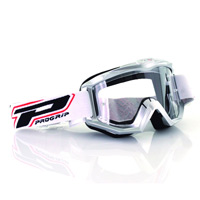 Maschera Progrip 3201 Race Line Argento