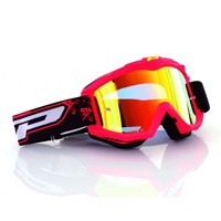 Maschera Progrip 3204 Rosso Opaco Fluo Giallo
