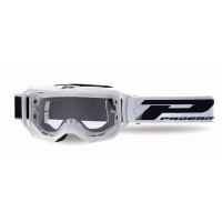 Progrip Máscara 3300 Vision Go Blanco Mate Lente Clara