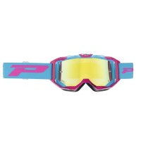 Máscara Progrip 3303 Vista fucsia lente espejo dorado